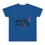 Camiseta hombre punto liso - Azul royal intenso - Camiseta «Una flor no fa estiu»