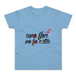 Camiseta hombre punto liso - Azul cielo - Camiseta «Una flor no fa estiu»