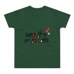 Camiseta hombre punto liso - Verde botella - Camiseta «Una flor no fa estiu»
