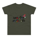 Camiseta hombre punto liso - Caqui urbano - Camiseta «Una flor no fa estiu»