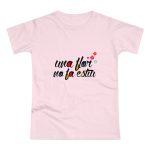 Camiseta mujer punto liso - Rosa orquidea - Camiseta «Una flor no fa estiu» Camiseta mujer punto liso - Rosa orquidea - Camiseta «Una flor no fa estiu»