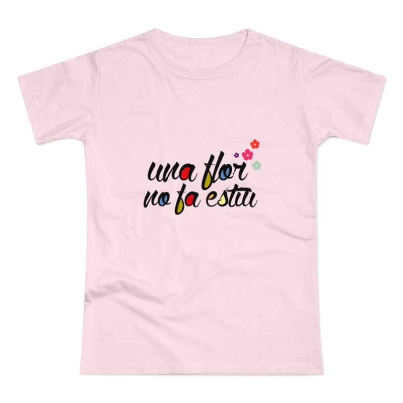 Camiseta mujer punto liso - Rosa orquidea - Camiseta «Una flor no fa estiu»