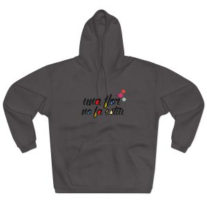 Sudadera con capucha cerrada - Antracita - Camiseta «Una flor no fa estiu»