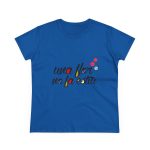 Camiseta mujer algodon medio - Azul royal - Camiseta «Una flor no fa estiu»