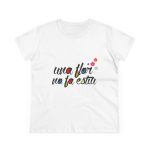 Camiseta mujer algodon medio - Blanco - Camiseta «Una flor no fa estiu»