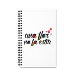 Cuaderno de espiral - Camiseta «Una flor no fa estiu»