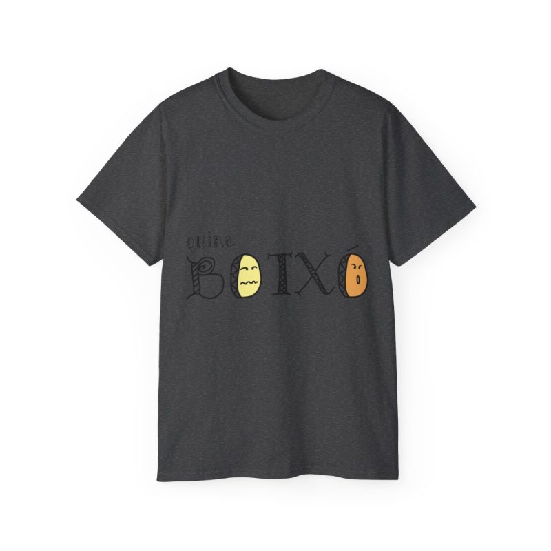 Camiseta ultra algodon - Gris oscuro jaspeado - Quina botxo