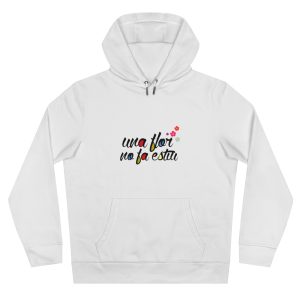 Sudadera con capucha King - Blanco - Camiseta «Una flor no fa estiu»