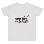 Camiseta punto liso - Blanco - Camiseta «Una flor no fa estiu»