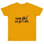 Camiseta punto liso - Albaricoque - Camiseta «Una flor no fa estiu»
