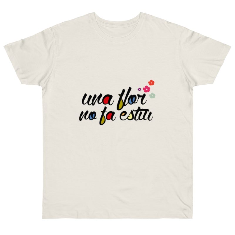 Camiseta punto liso - Natural - Camiseta «Una flor no fa estiu»