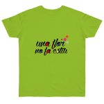 Camiseta punto liso - Verde orquidea - Camiseta «Una flor no fa estiu»