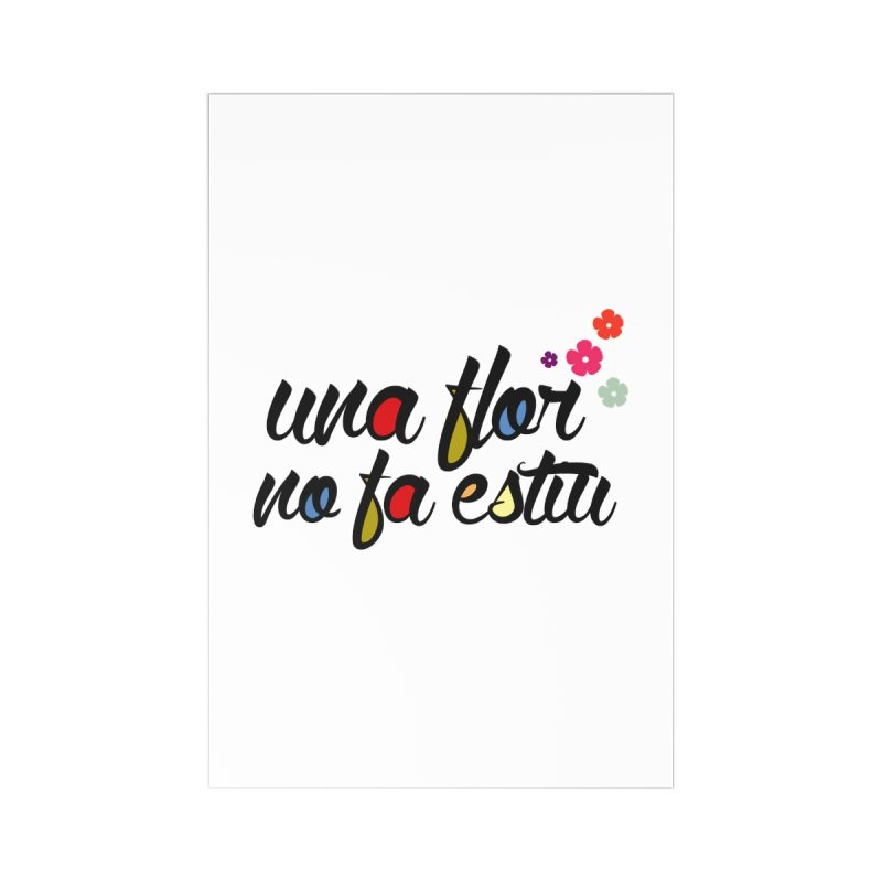 Postales (7 uds.) - Camiseta «Una flor no fa estiu» Postales (7 uds.) - Camiseta «Una flor no fa estiu»