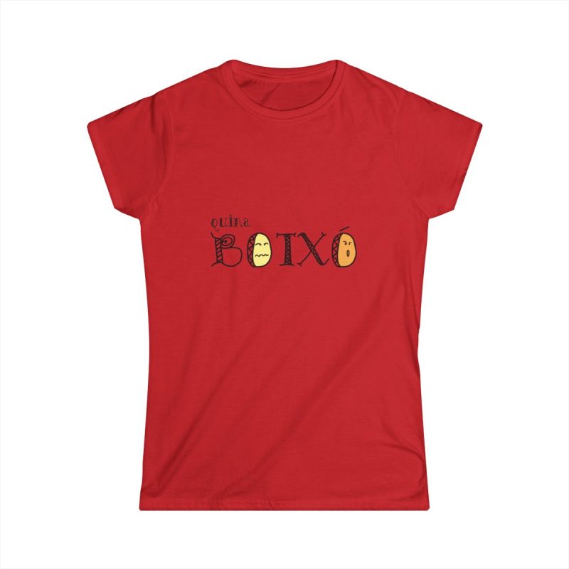 Camiseta mujer Softstyle - Rojo - Quina botxo