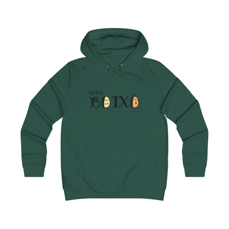 Sudadera universitaria mujer - Verde botella - Quina botxo Sudadera universitaria mujer - Verde botella - Quina botxo