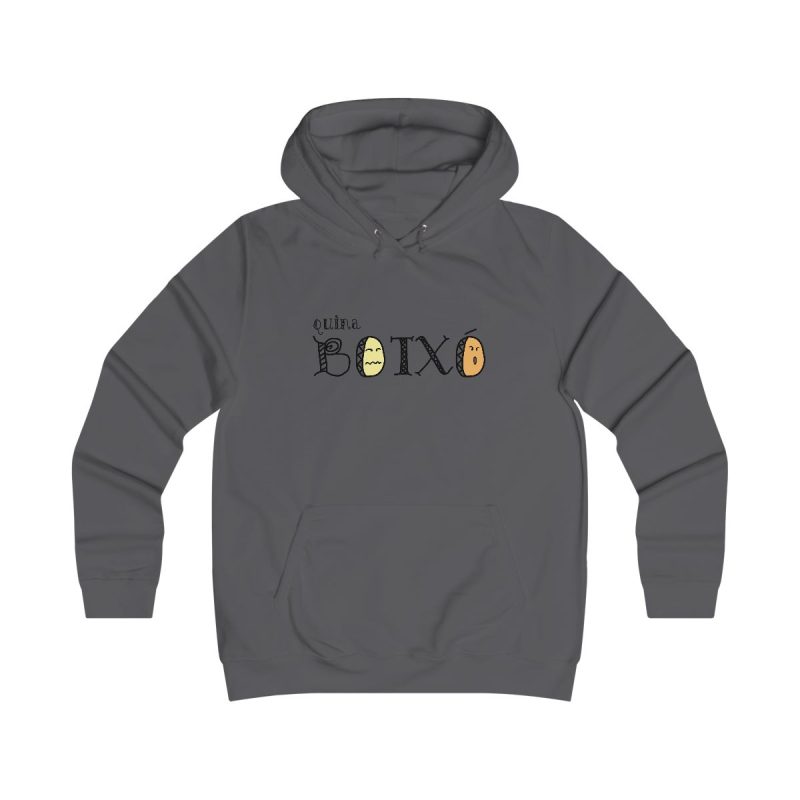 Sudadera universitaria mujer - Gris marengo - Quina botxo