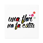 Pegatinas laminadas cuadradas - Camiseta «Una flor no fa estiu»
