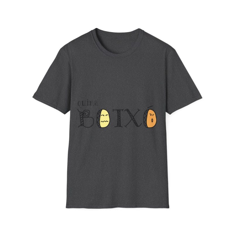 Camiseta Softstyle - Gris oscuro jaspeado - Quina botxo