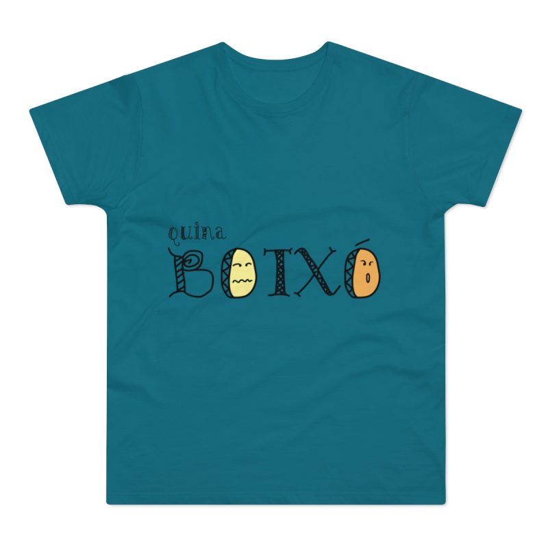 Camiseta hombre punto liso - Azul diva - Quina botxo