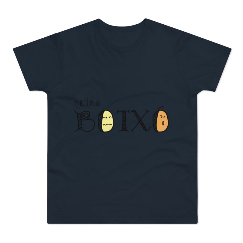 Camiseta hombre punto liso - Azul marino - Quina botxo