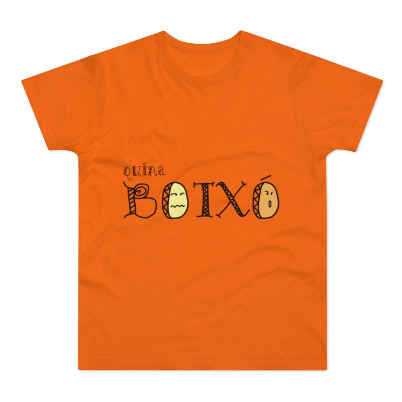 Camiseta hombre punto liso - Naranja - Quina botxo