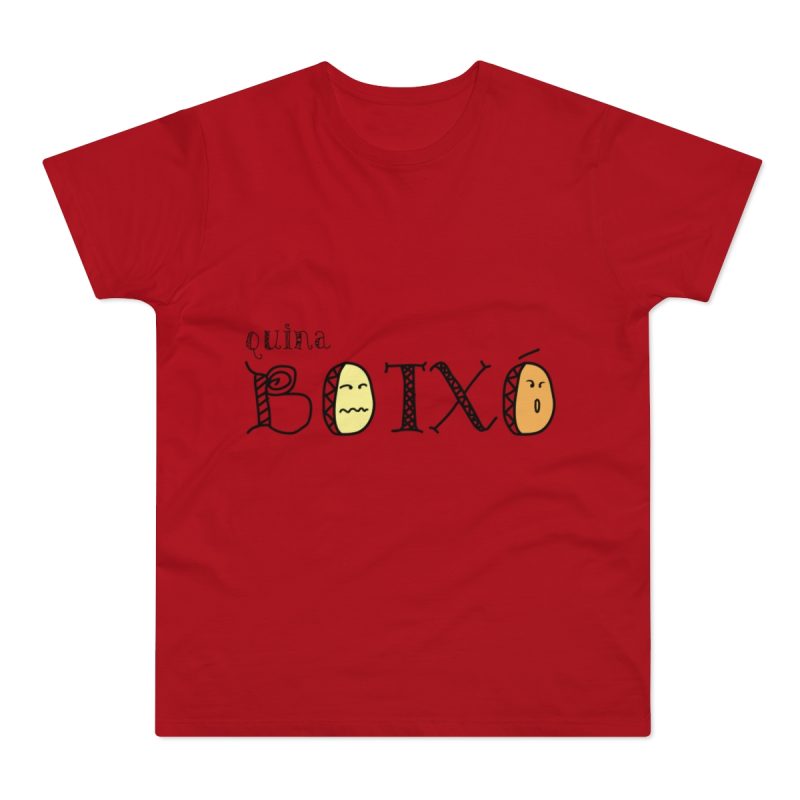 Camiseta hombre punto liso - Rojo - Quina botxo