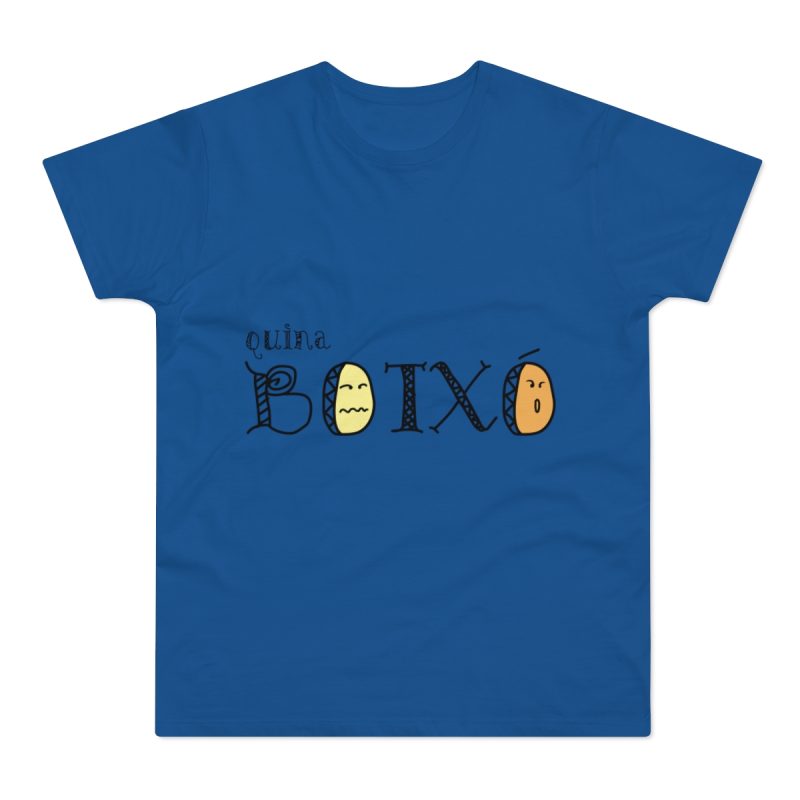 Camiseta hombre punto liso - Azul royal intenso - Quina botxo