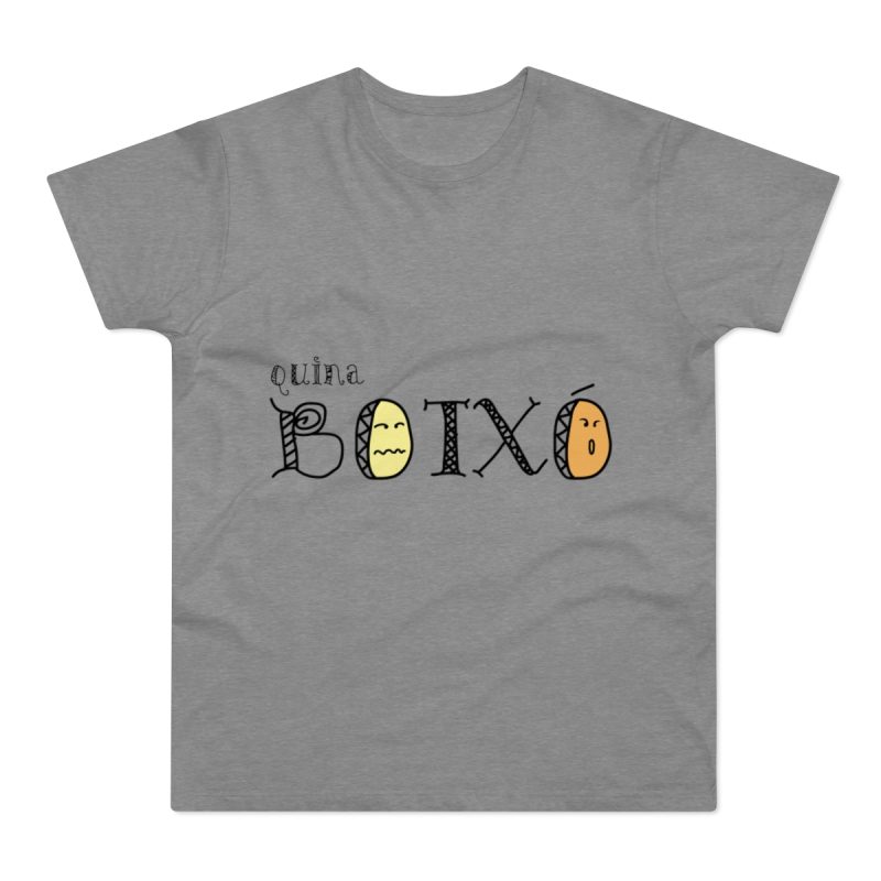 Camiseta hombre punto liso - Gris deportivo jaspeado - Quina botxo