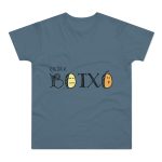 Camiseta hombre punto liso - Azul piedra - Quina botxo