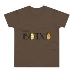Camiseta hombre punto liso - Marron chocolate - Quina botxo