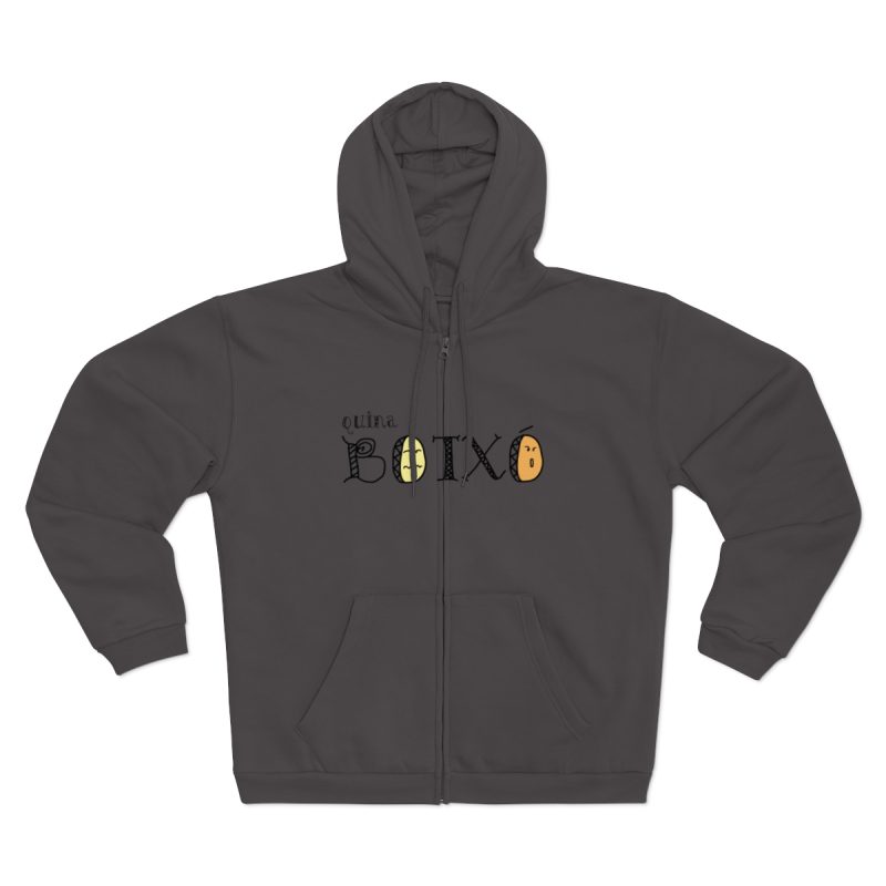 Sudadera capucha con cremallera premium - Antracita - Quina botxo Sudadera capucha con cremallera premium - Antracita - Quina botxo