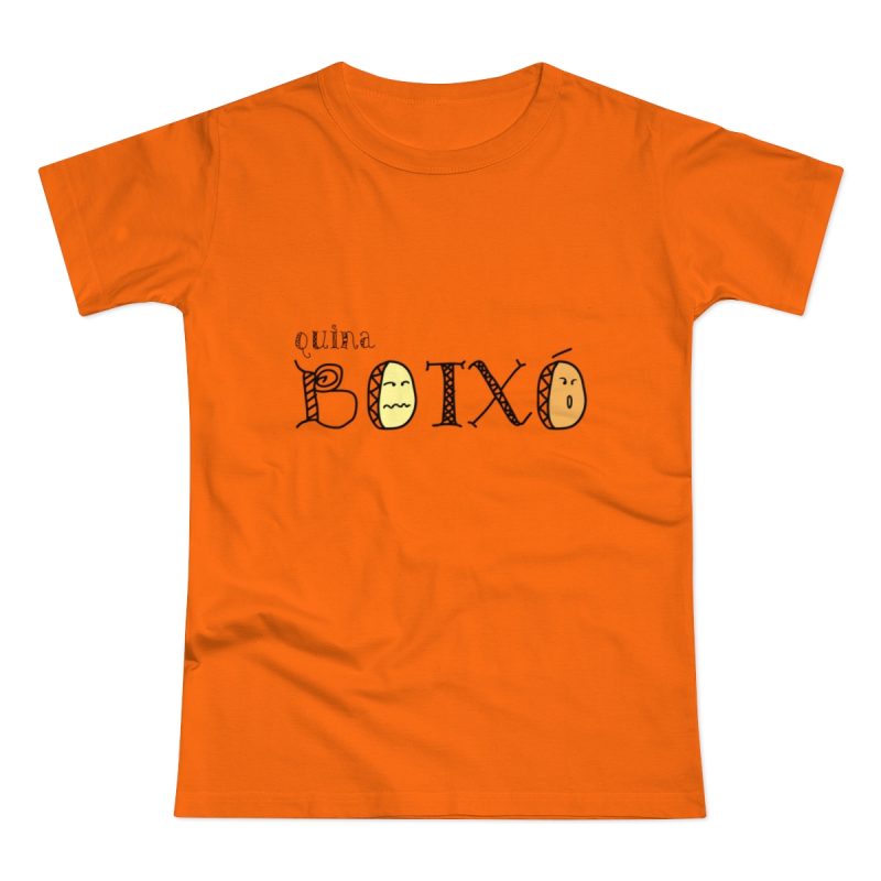 Camiseta mujer punto liso - Naranja - Quina botxo