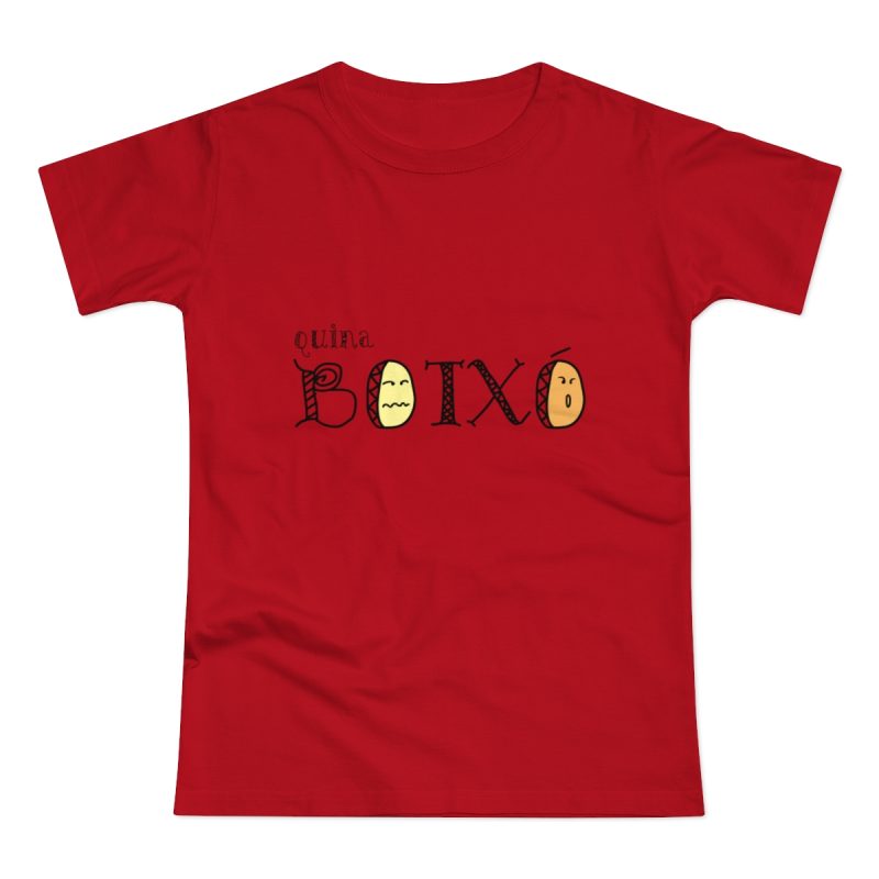 Camiseta mujer punto liso - Rojo - Quina botxo