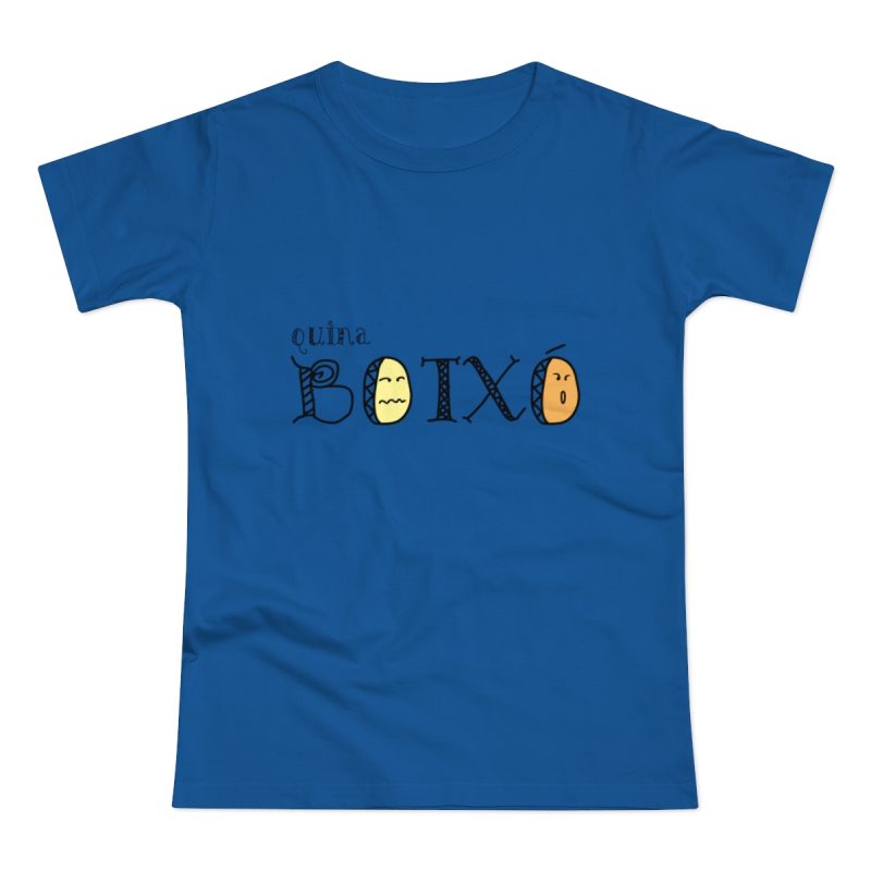 Camiseta mujer punto liso - Azul royal intenso - Quina botxo