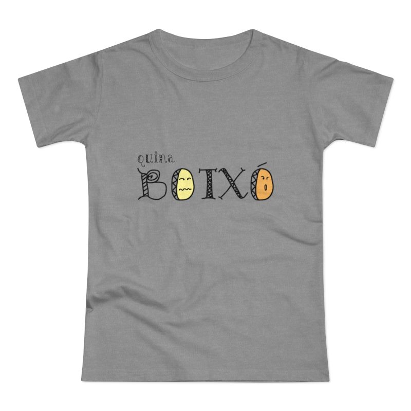 Camiseta mujer punto liso - Gris deportivo jaspeado - Quina botxo