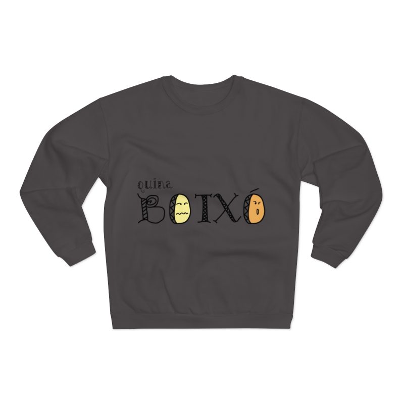 Sudadera cuello redondo premium - Antracita - Quina botxo Sudadera cuello redondo premium - Antracita - Quina botxo