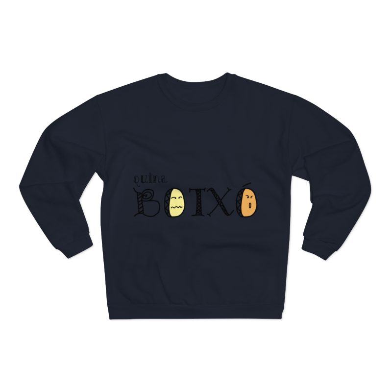 Sudadera cuello redondo premium - Azul marino - Quina botxo