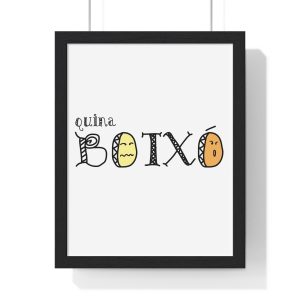 Poster enmarcado vertical - Negro - Quina botxo