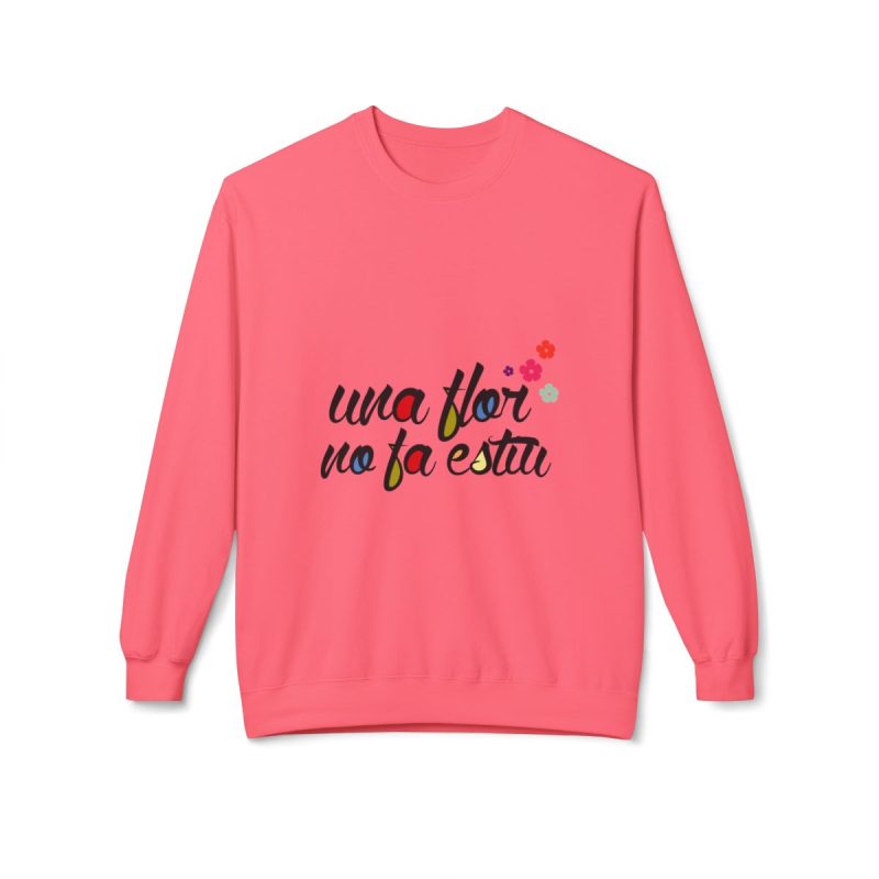 Sudadera Softstyle cuello redondo - Rosa limonada - Camiseta «Una flor no fa estiu»