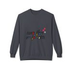 Sudadera Softstyle cuello redondo - Gris jaspeado oscuro - Camiseta «Una flor no fa estiu» Sudadera Softstyle cuello redondo - Gris jaspeado oscuro - Camiseta «Una flor no fa estiu»