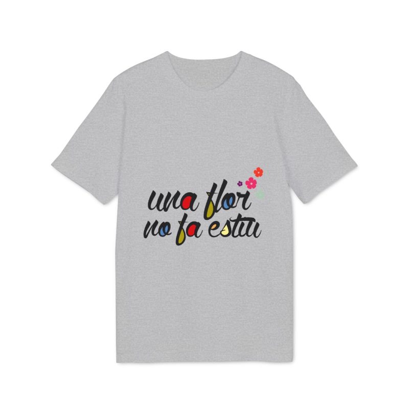 Camiseta Creator 2.0 - Gris jaspeado claro - Camiseta «Una flor no fa estiu»