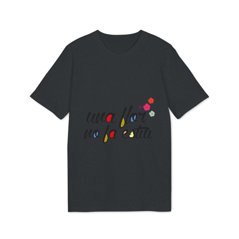 Camiseta Creator 2.0 - Gris jaspeado oscuro - Camiseta «Una flor no fa estiu»