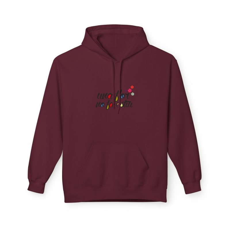 Sudadera Softstyle con capucha - Granate - Camiseta «Una flor no fa estiu»