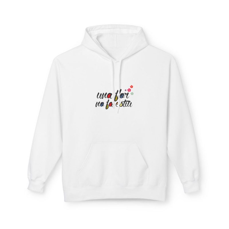 Sudadera Softstyle con capucha - Blanco - Camiseta «Una flor no fa estiu»