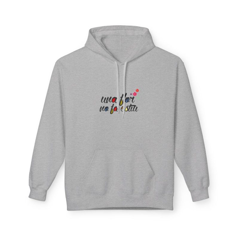 Sudadera Softstyle con capucha - Gris deportivo - Camiseta «Una flor no fa estiu»