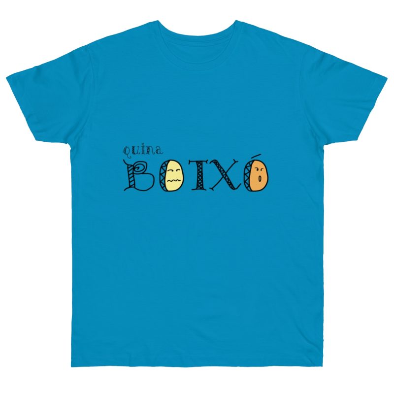 Camiseta punto liso - Azul atolon - Quina botxo Camiseta punto liso - Azul atolon - Quina botxo