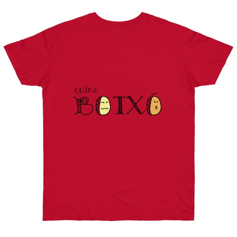 Camiseta punto liso - Rojo profundo - Quina botxo