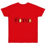 Camiseta punto liso - Rojo fuego - Quina botxo Camiseta punto liso - Rojo fuego - Quina botxo