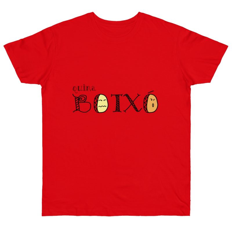 Camiseta punto liso - Rojo fuego - Quina botxo