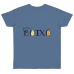 Camiseta punto liso - Azul vaquero - Quina botxo Camiseta punto liso - Azul vaquero - Quina botxo